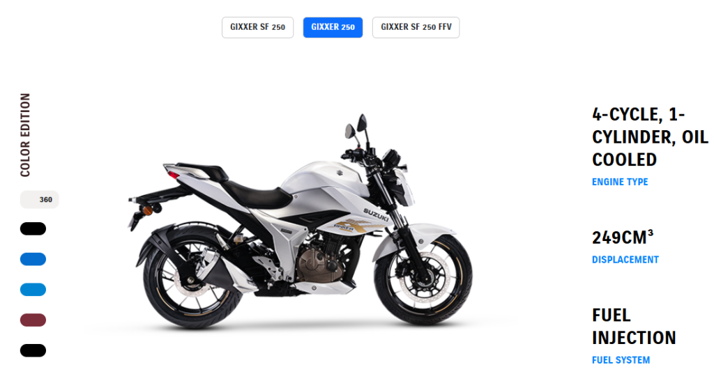 2026 Suzuki Gixxer 250 and Gixxer SF 250 New Colors