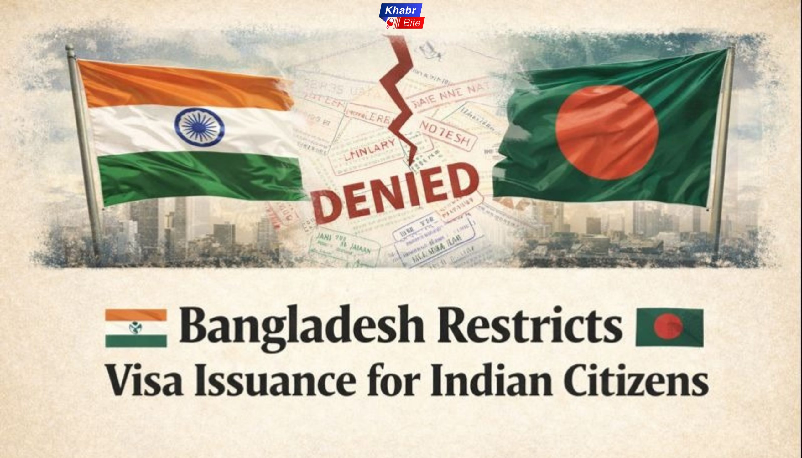 Bangladesh Restricts Visa Services for Indian Citizens Over Security Concerns