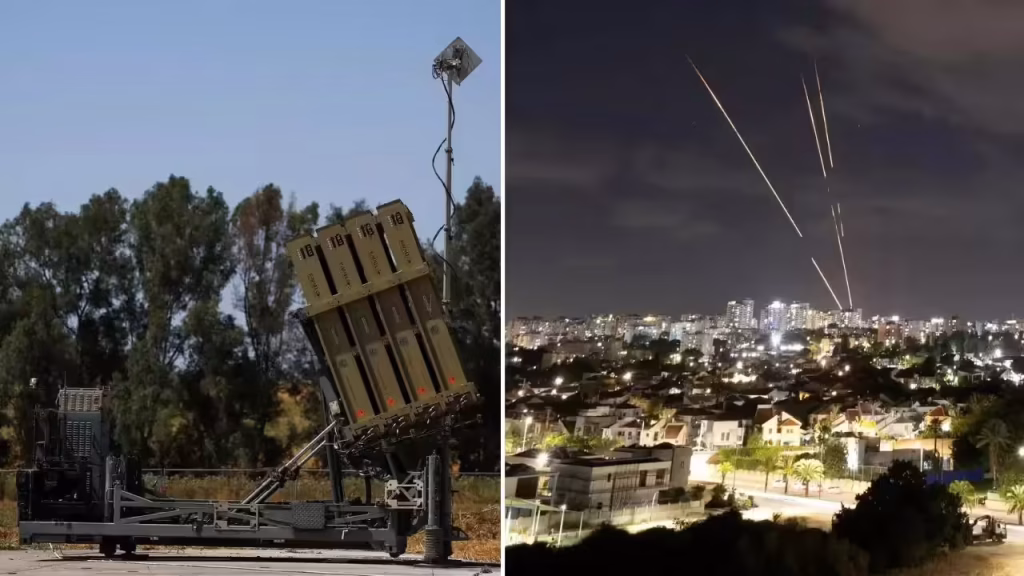 Iron Dome Interceptors Over Israel