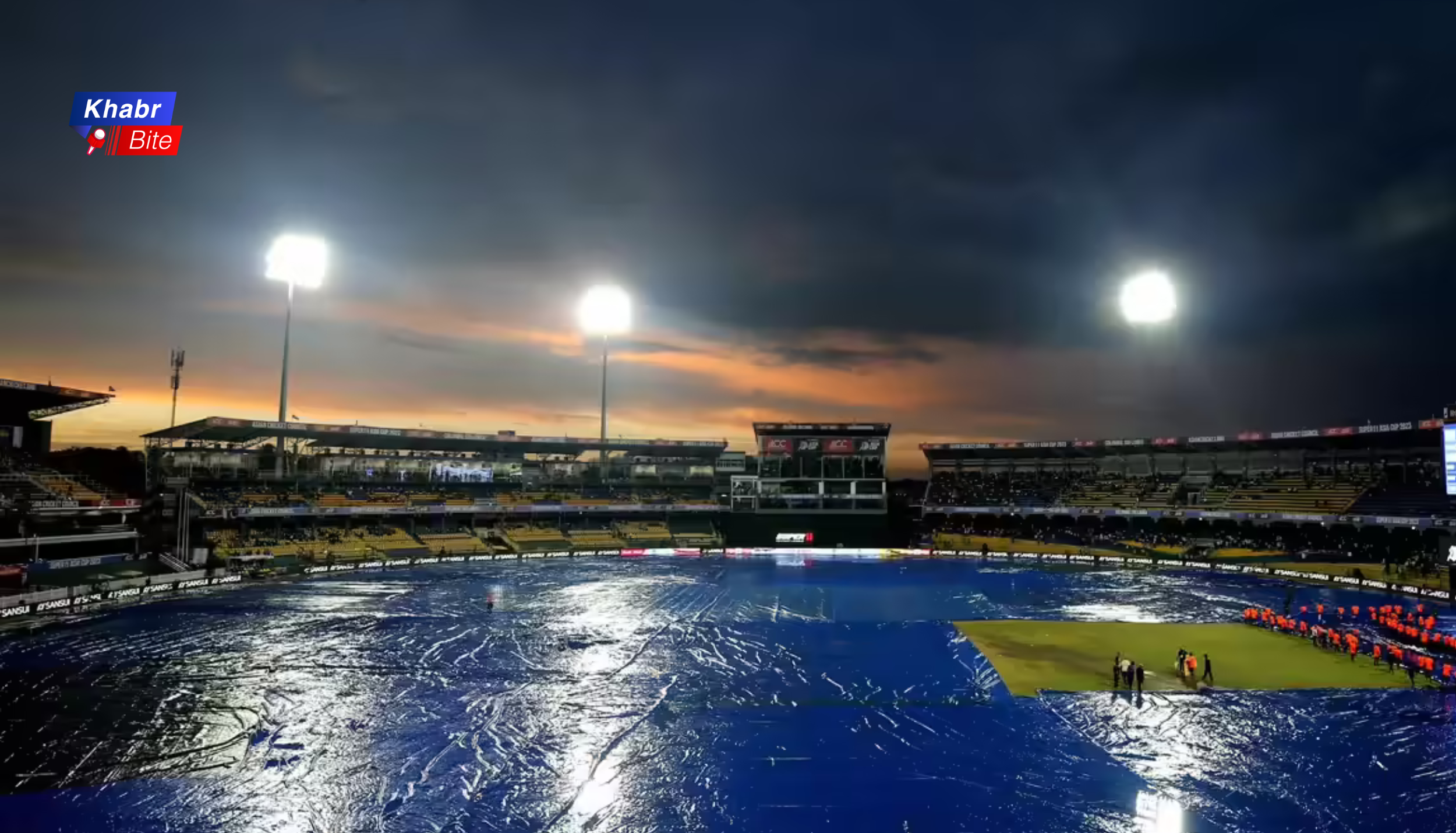 Cricket ground covered due to rain at Colombo ahead of India vs Pakistan T20 World Cup match