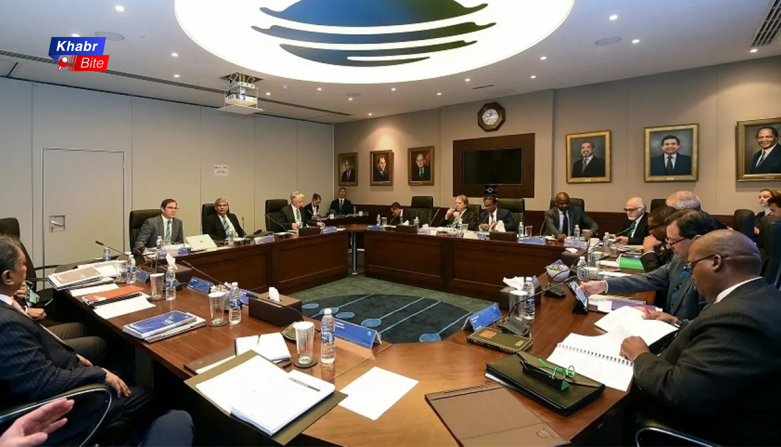 ICC officials in a closed-door meeting amid the India vs Pakistan T20 World Cup controversy.