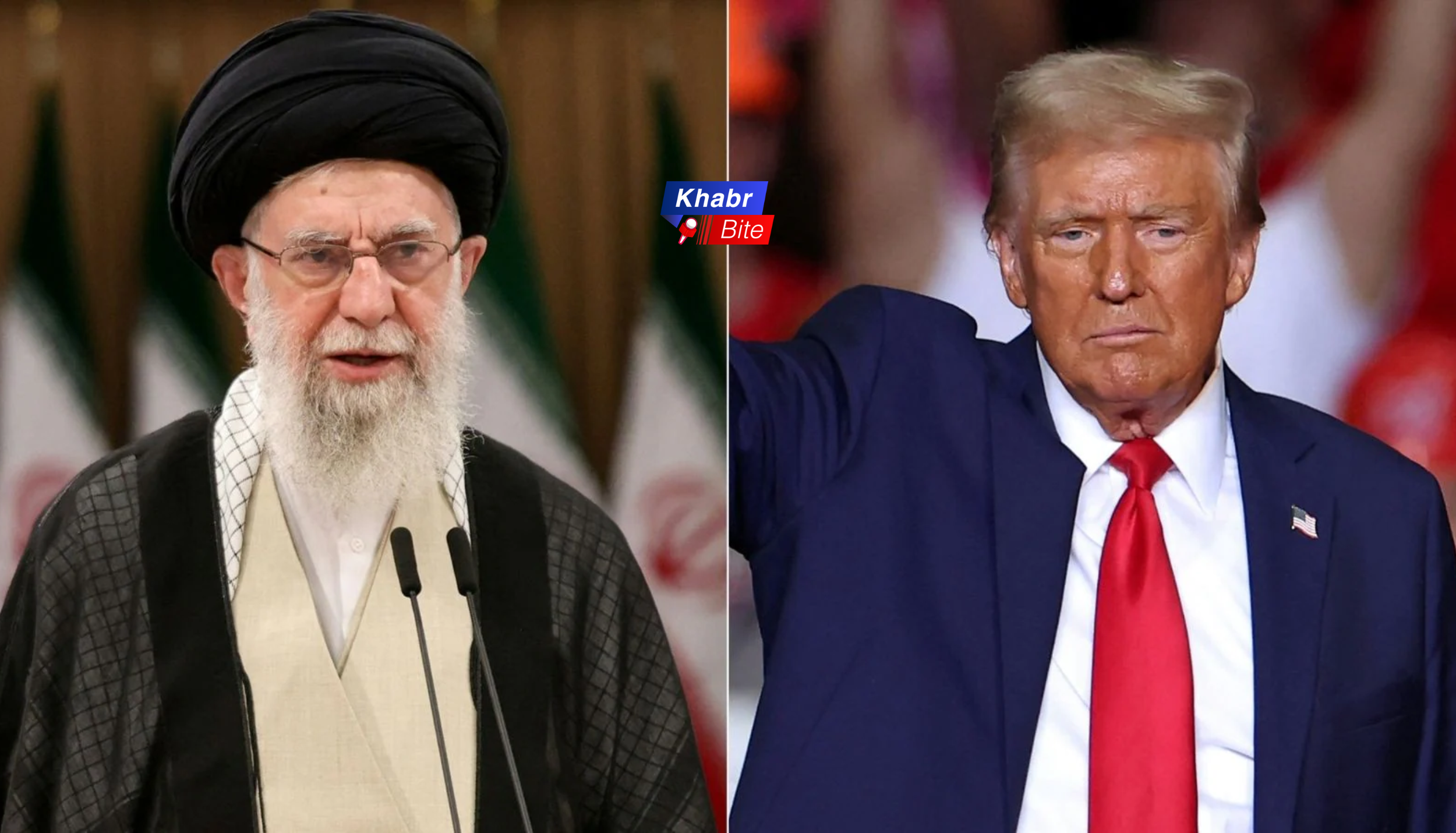 Iran Supreme Leader and Donald Trump amid rising US Iran tensions and possible military strike 2026