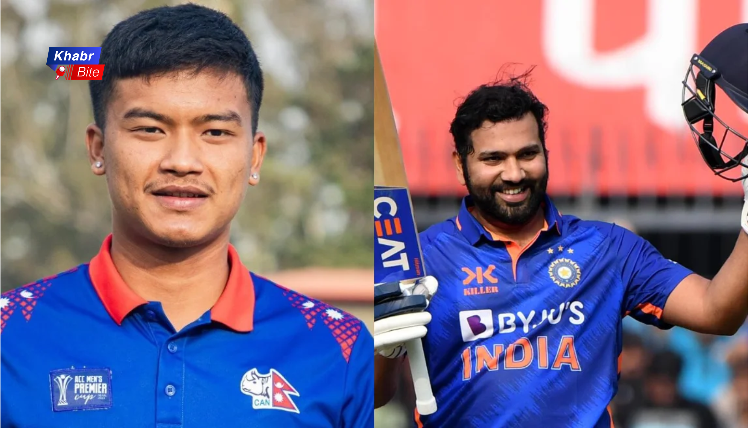 Kushal Malla and Rohit Sharma fastest T20I centuries record players