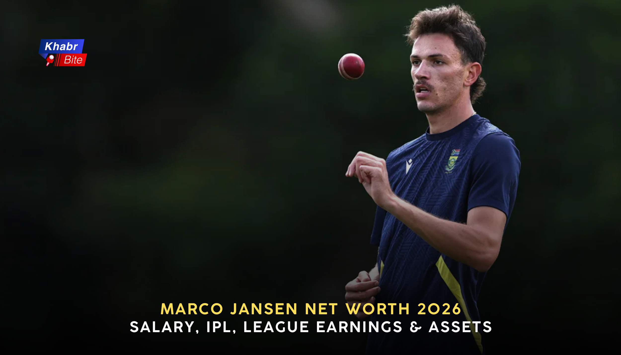 Marco Jansen training with the South Africa cricket team,