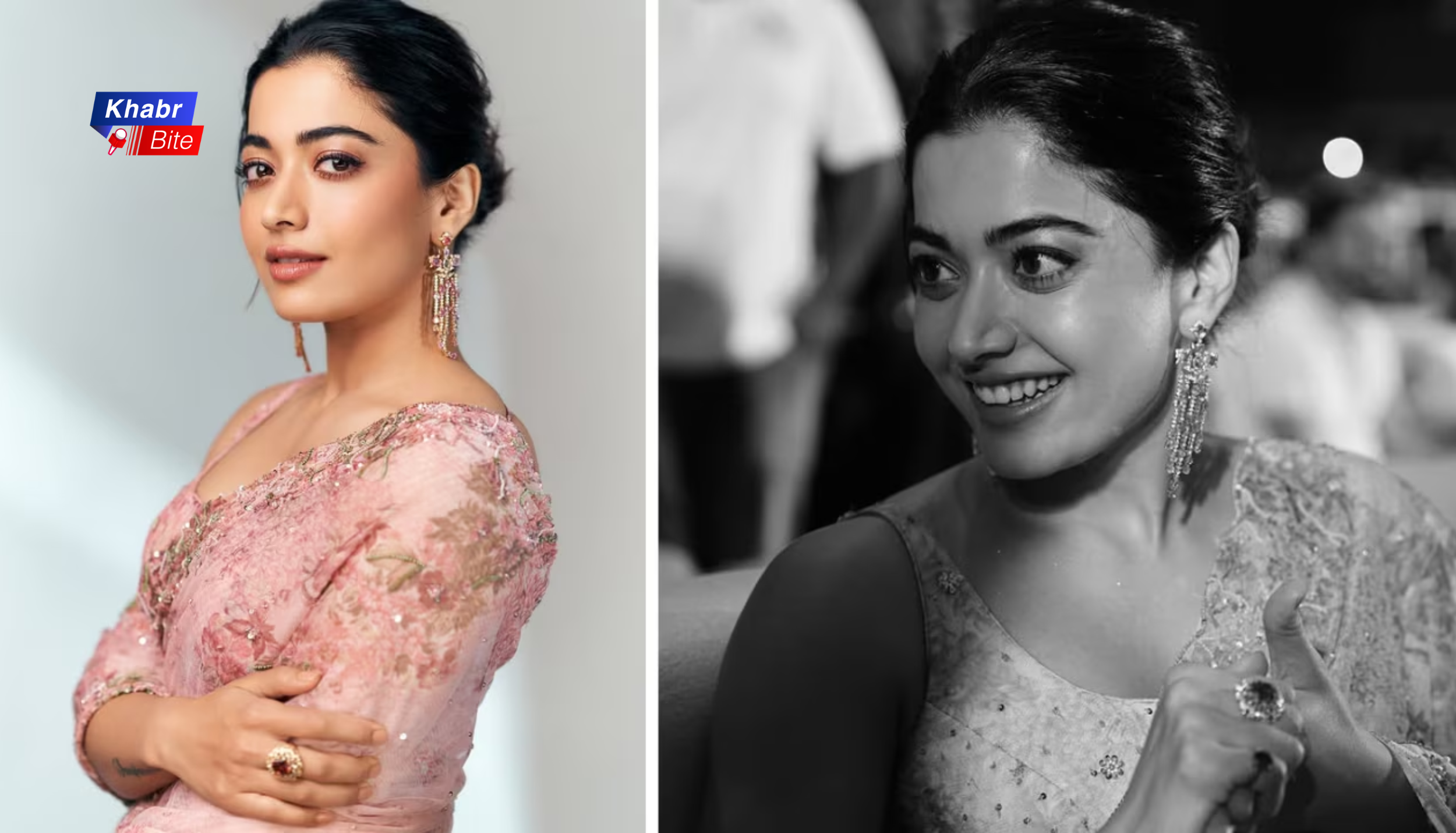 Rashmika Mandanna portrait in traditional outfit showcasing her elegant style