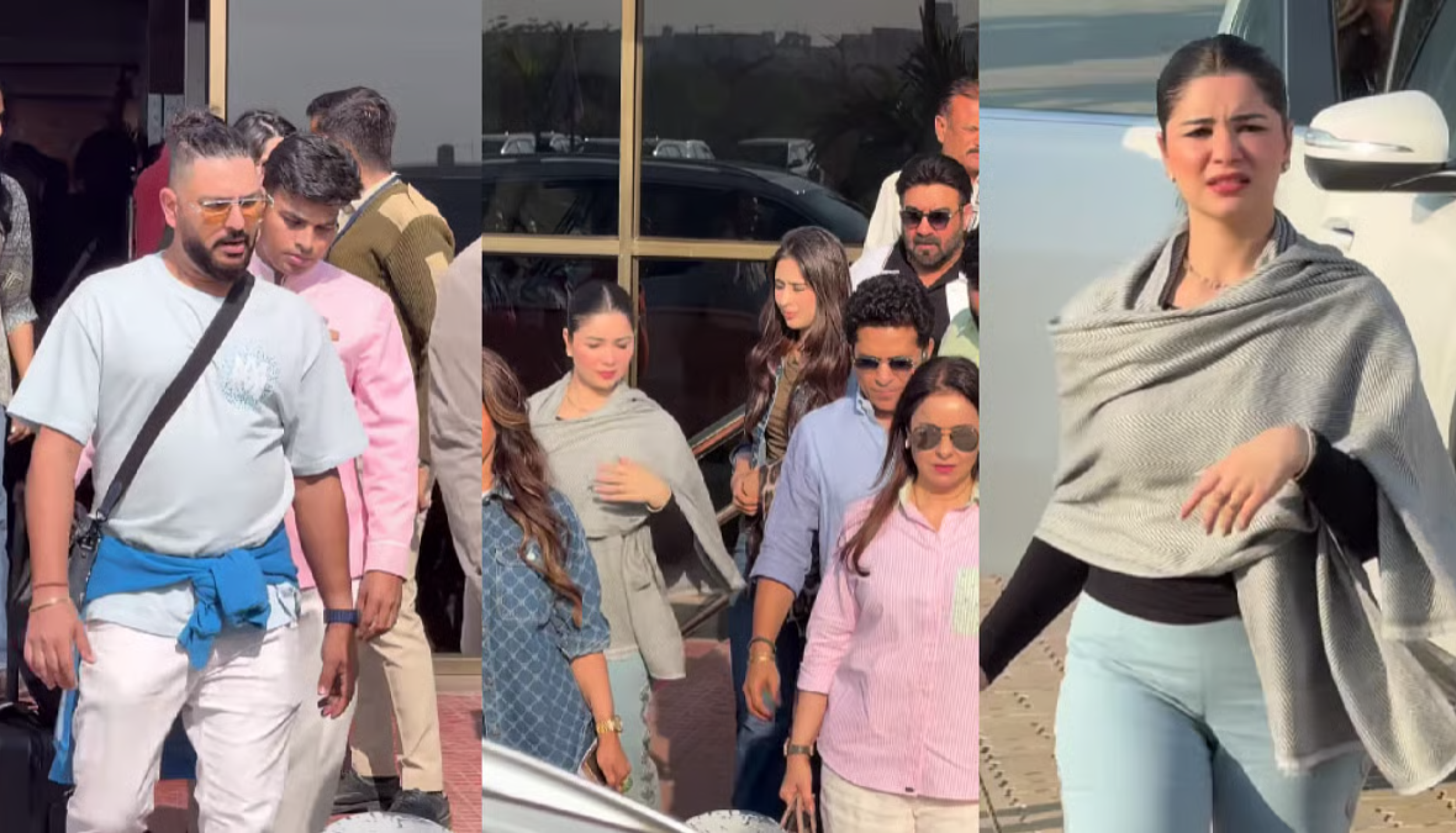 Sachin Tendulkar, family members and guests arriving in Jamnagar ahead of Arjun Tendulkar and Saaniya Chandhok wedding celebrations