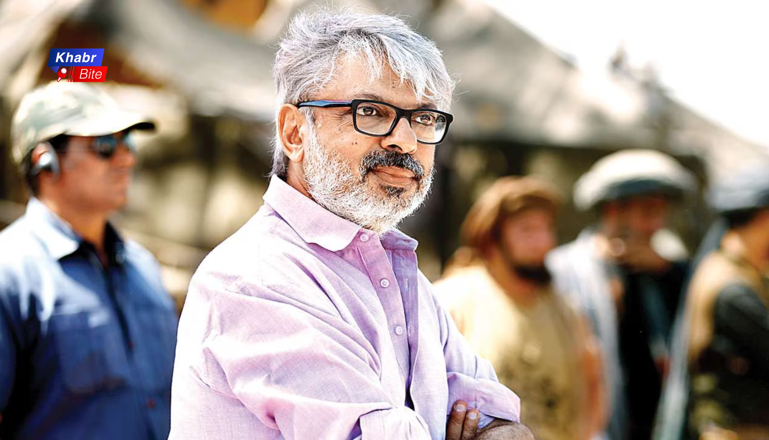 Sanjay Leela Bhansali portrait on film set during movie production