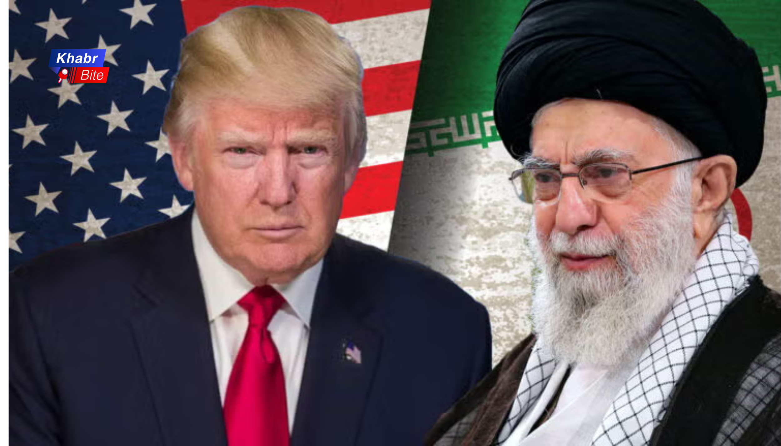 US Iran tensions image showing Donald Trump and Iran leader amid conflict