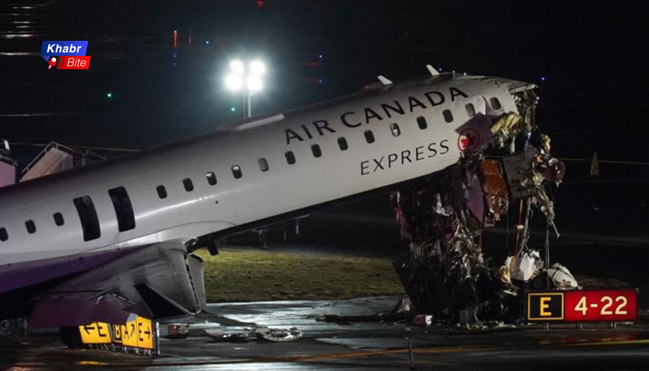 Air Canada plane hits fire truck at LaGuardia