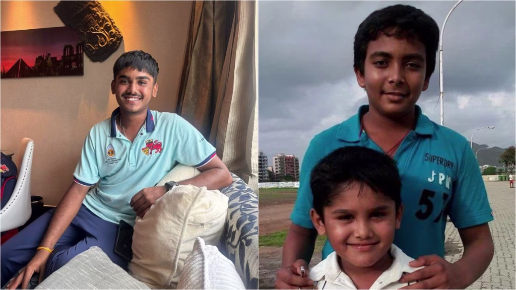 Ayush Mhatre with his friend