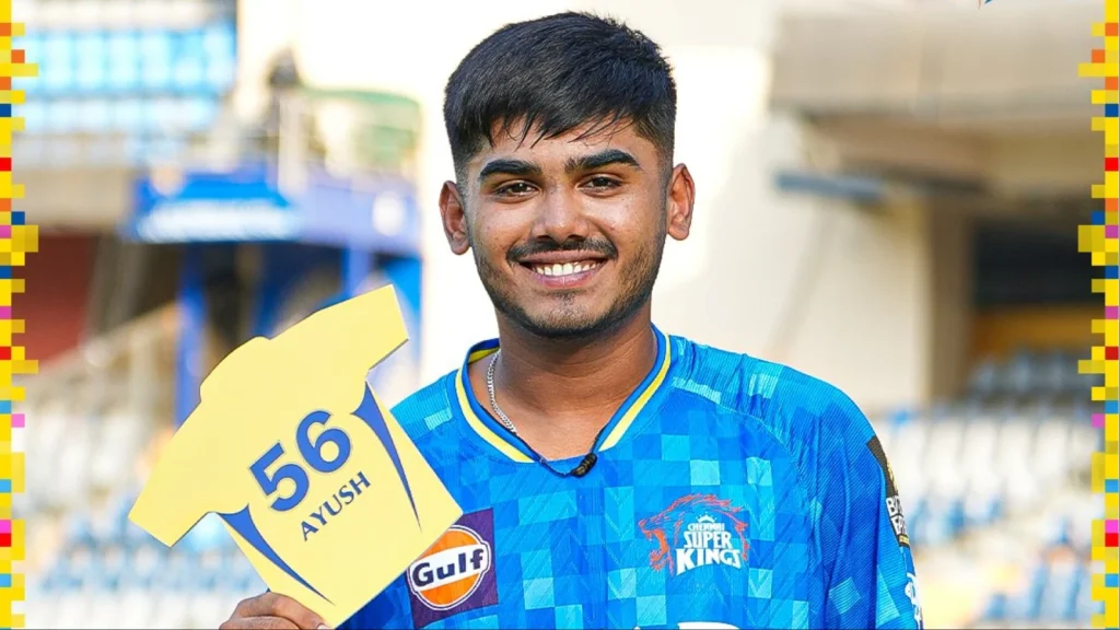 ayush mhatre during csk capm