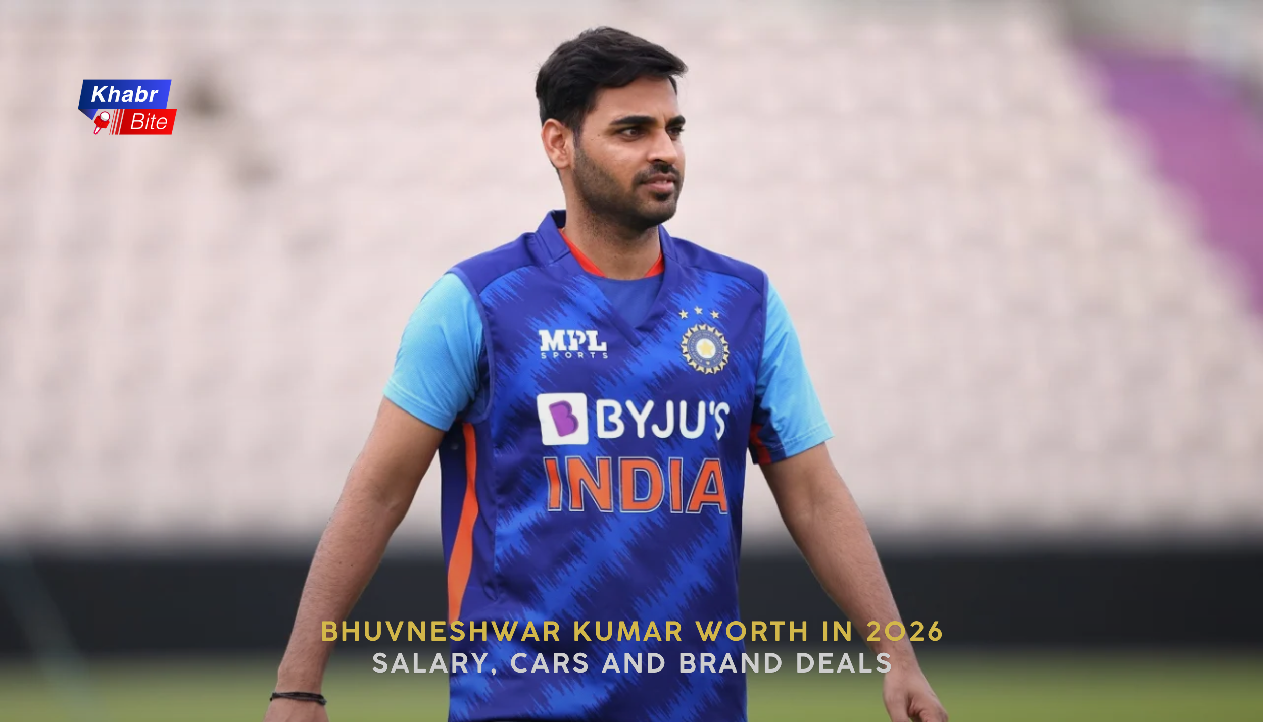 Bhuvneshwar Kumar during training as article explores his 2026 net worth, IPL salary, endorsements and assets