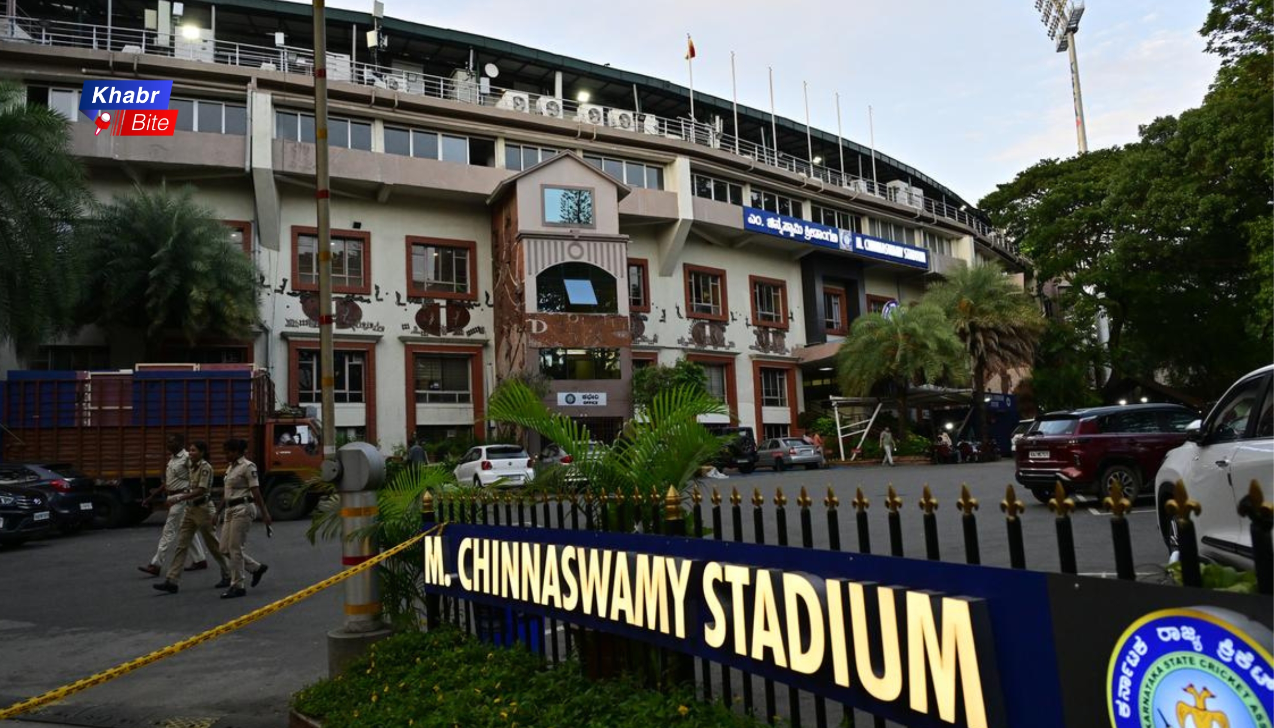 M Chinnaswamy Stadium Bengaluru entrance ahead of IPL 2026