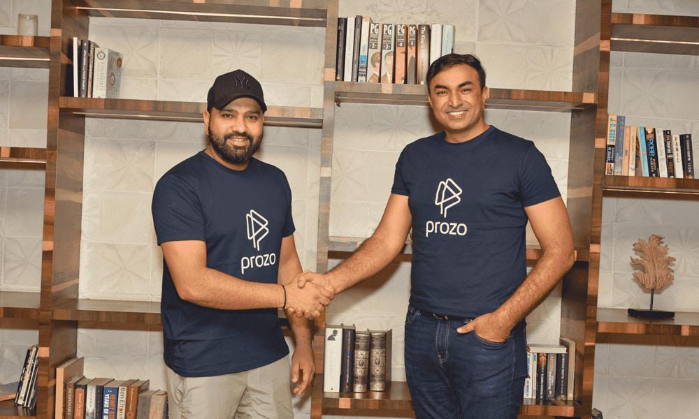 Rohit Sharma with Dr Ashvini Jakhar during Prozo partnership