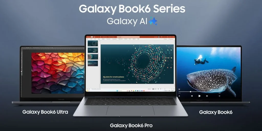Samsung Galaxy Book6 series laptops with Galaxy AI