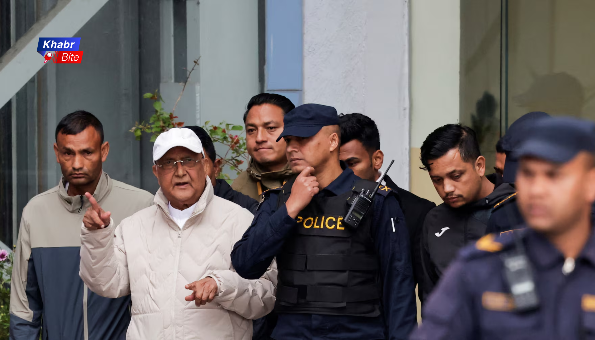 Former Nepal PM KP Sharma Oli seen with police after arrest in Gen Z protest case