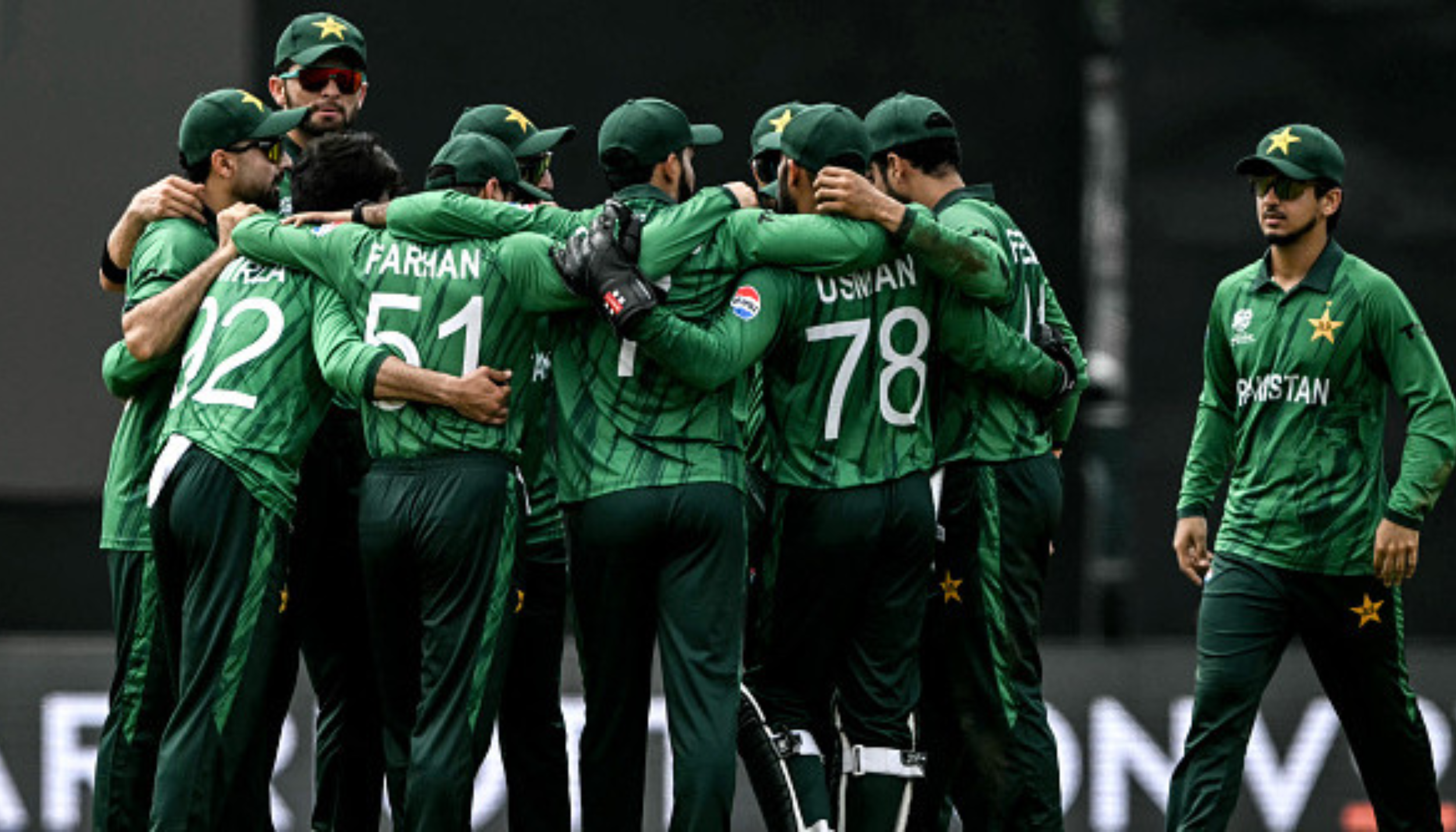 Pakistan cricket team players during ICC Men's T20 World Cup 2026 amid controversy over a hotel misconduct incident