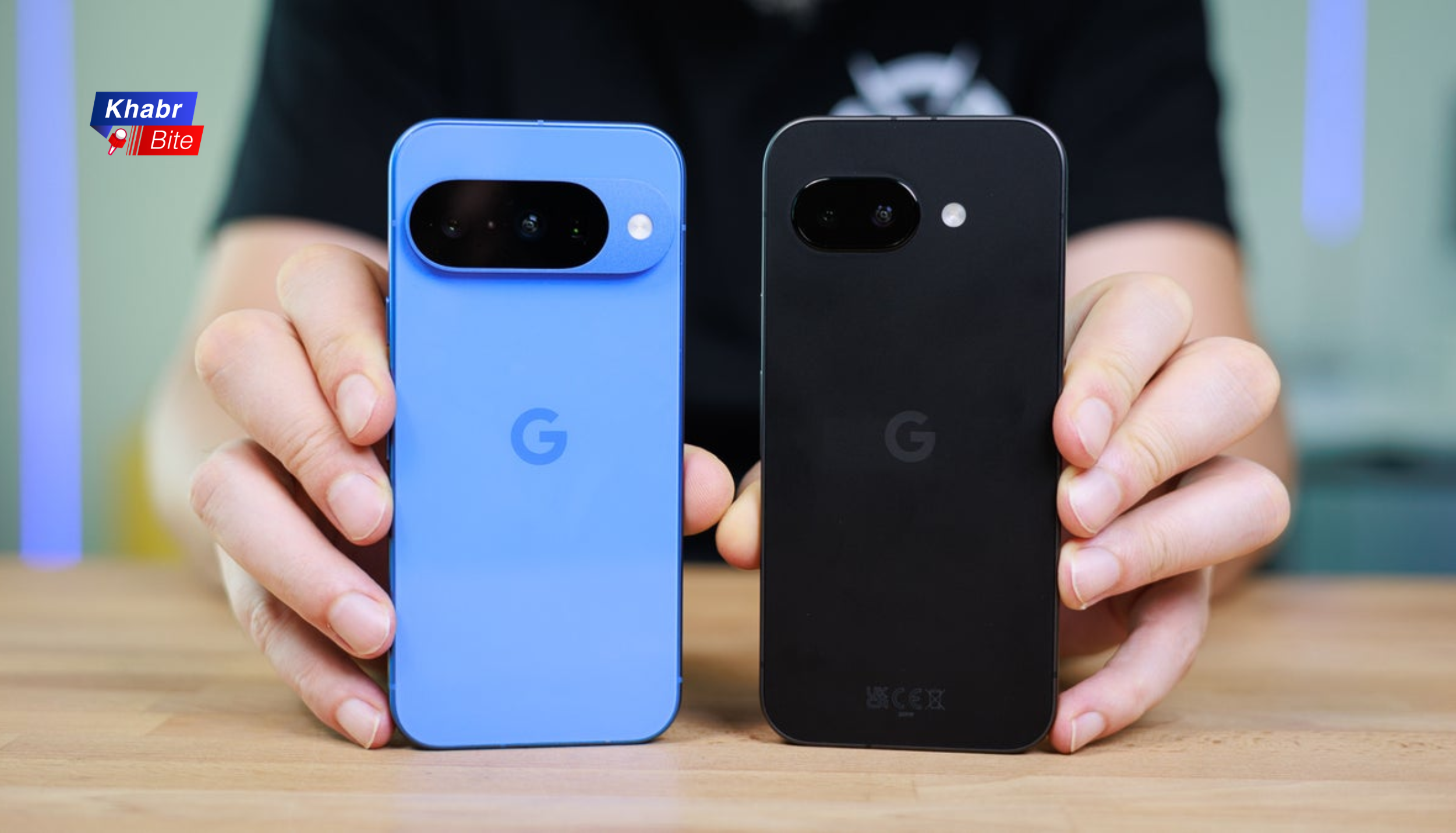 Google Pixel 10a vs Pixel 9a design comparison showing both smartphones side by side