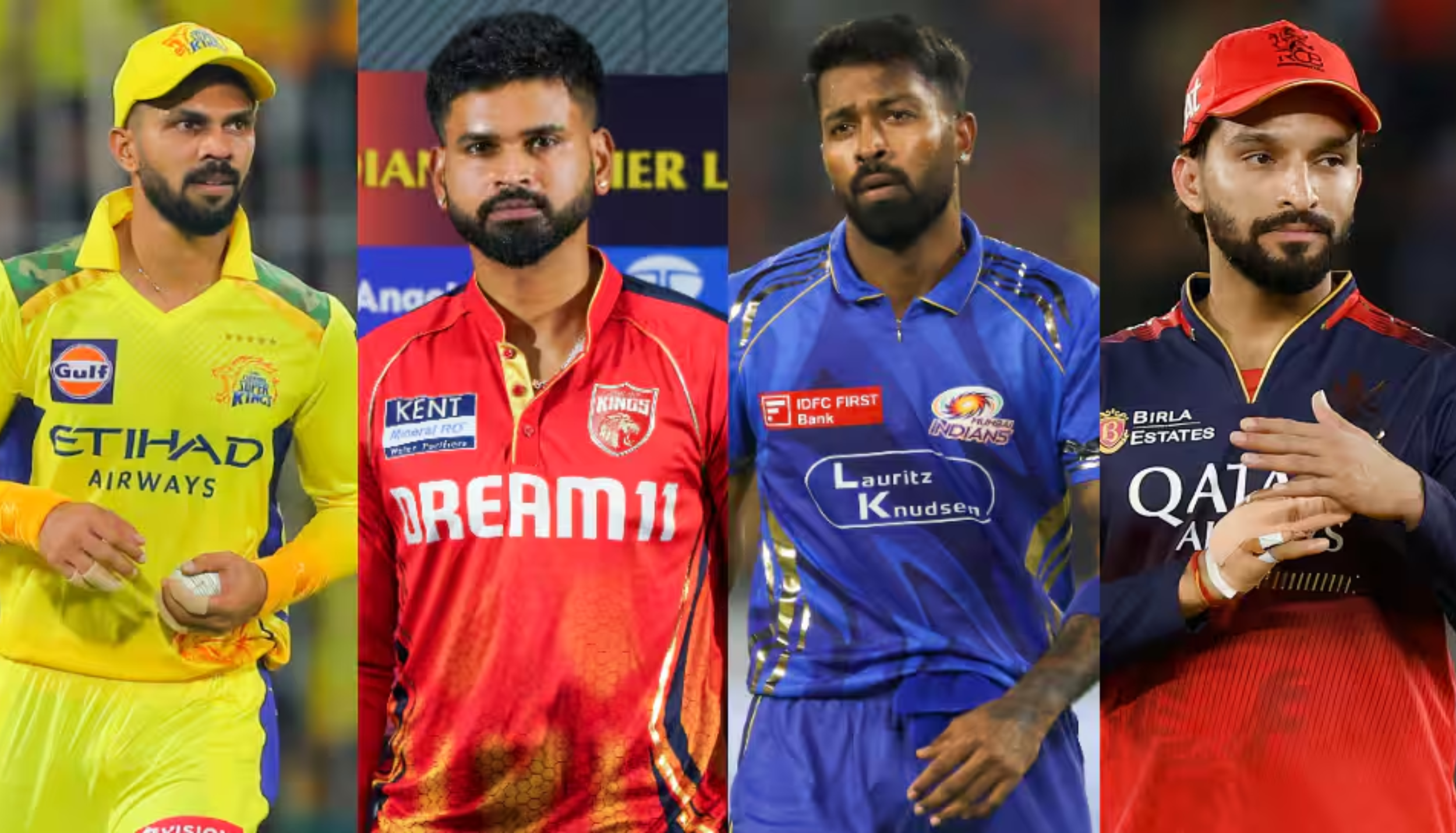 Ruturaj Gaikwad Shreyas Iyer Hardik Pandya Rajat Patidar IPL 2026 predicted playing XI captains