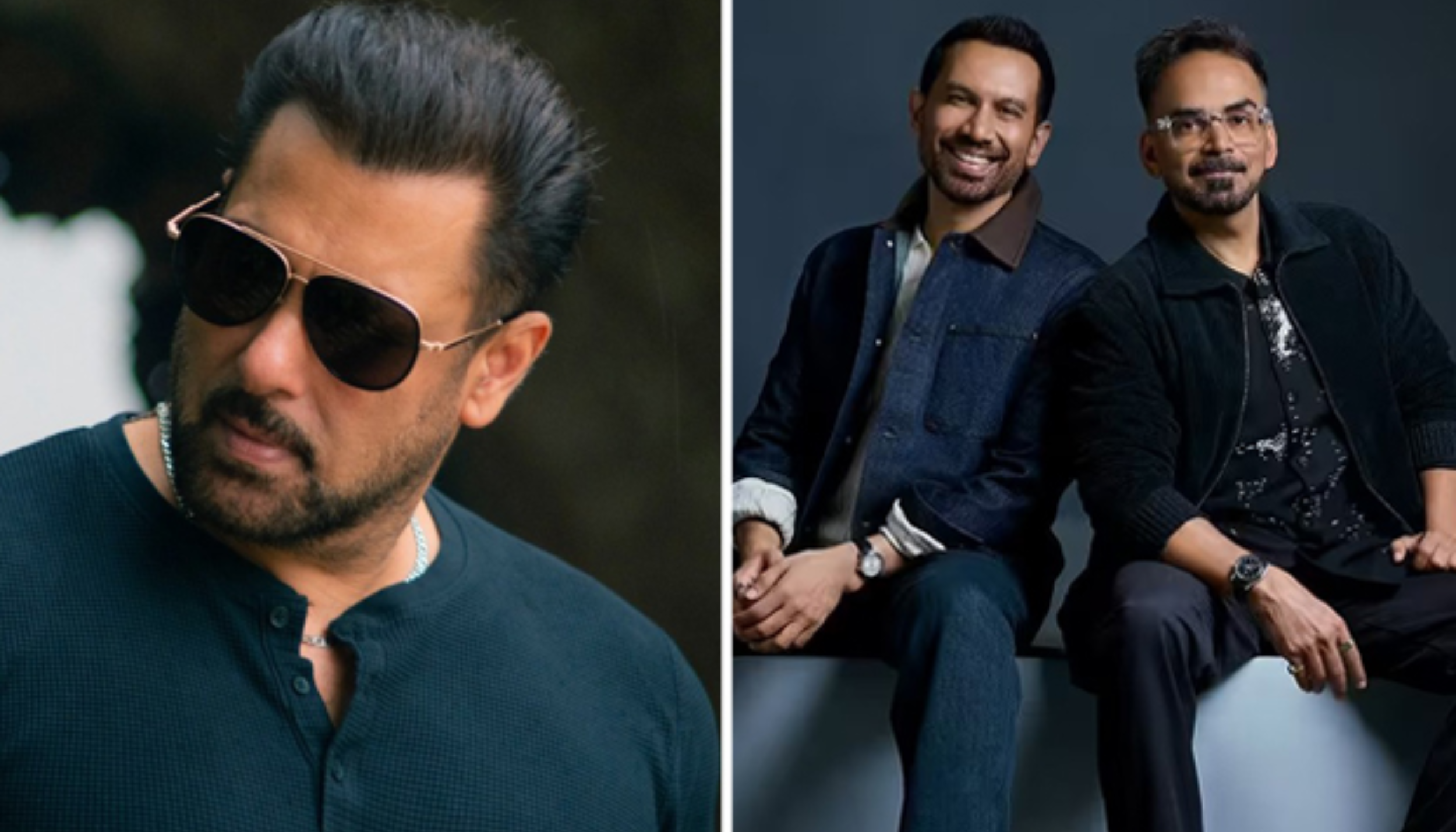 Salman Khan with filmmakers Raj Nidimoru and Krishna D.K. amid reports of a new superhero comedy film