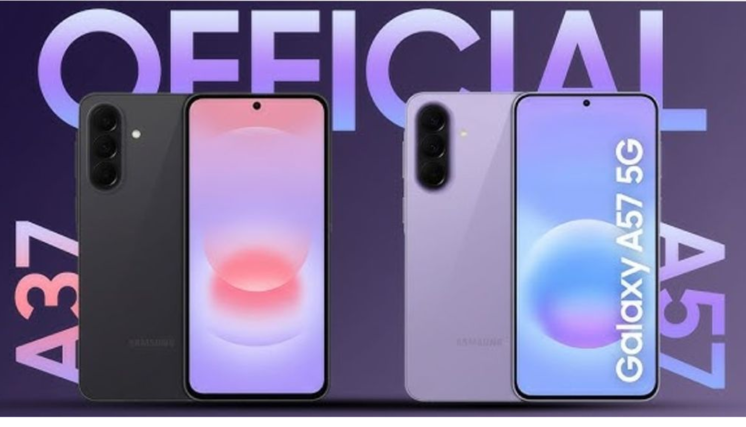 Samsung Galaxy A57 A37 5G smartphones design and colors before India launch 2026