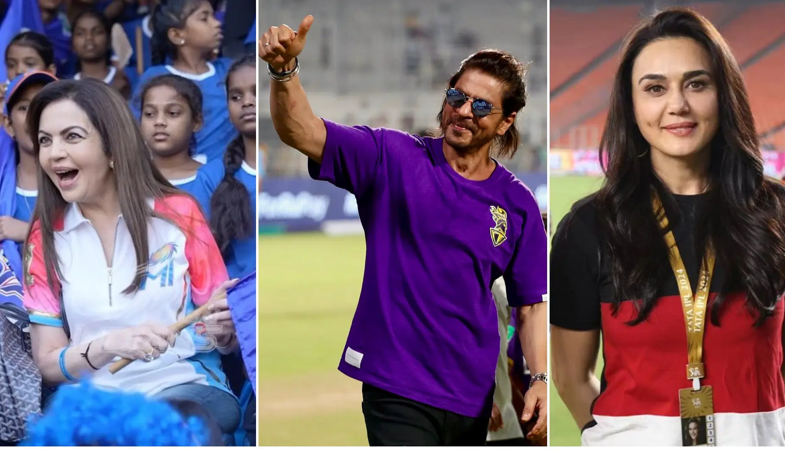 Shah Rukh Khan, Nita Ambani and Preity Zinta – famous IPL team owners and personalities