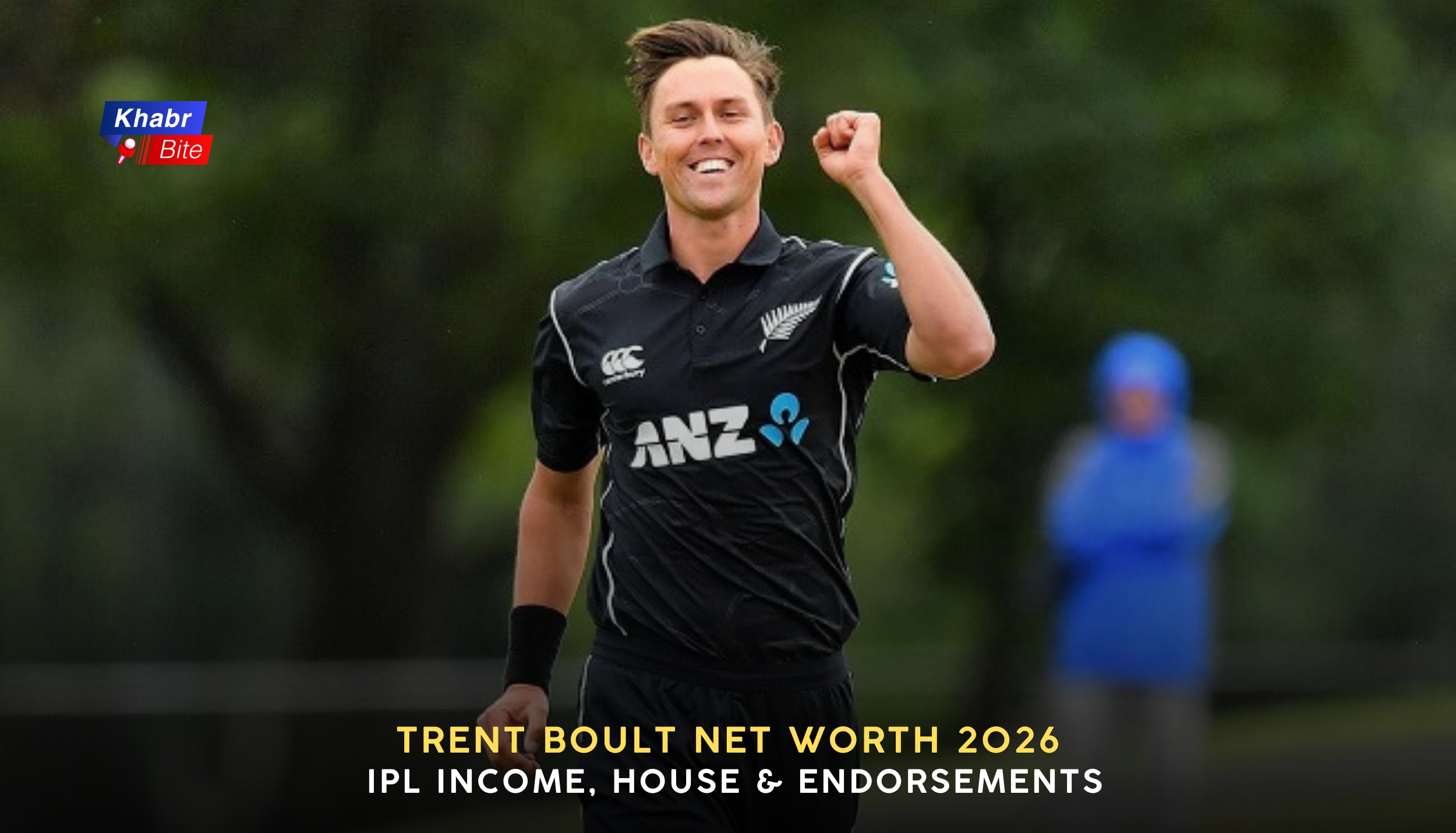 Trent Boult smiling in cricket jersey