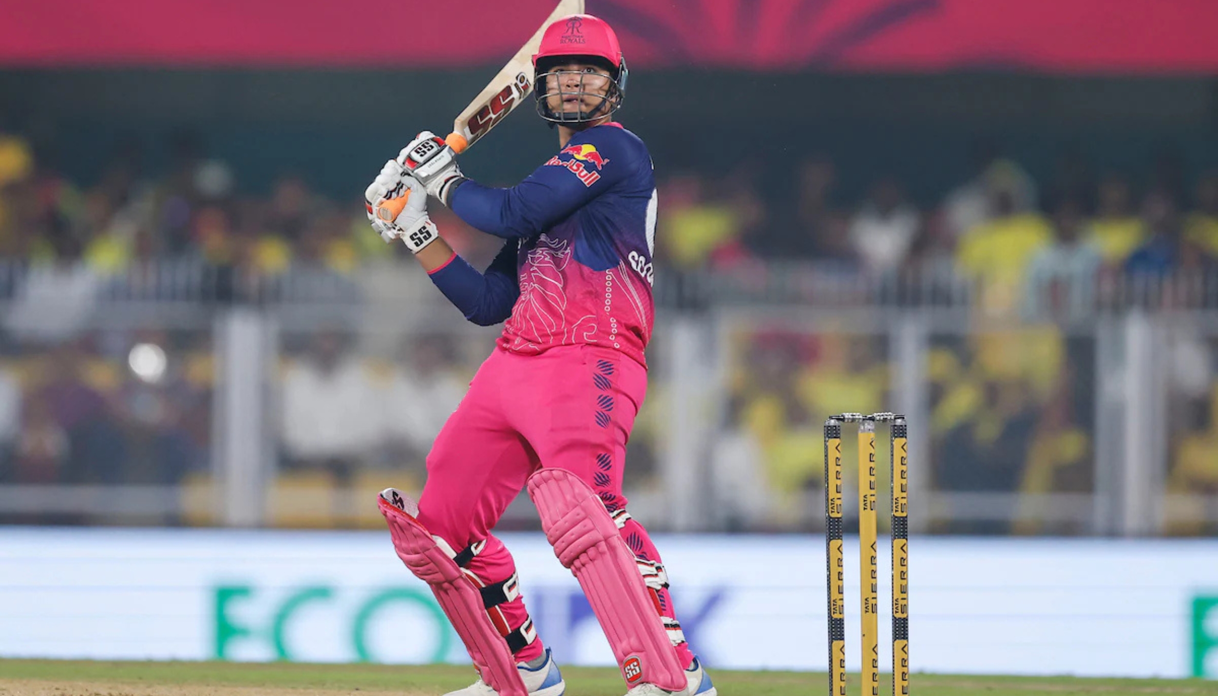 Vaibhav Sooryavanshi batting for Rajasthan Royals