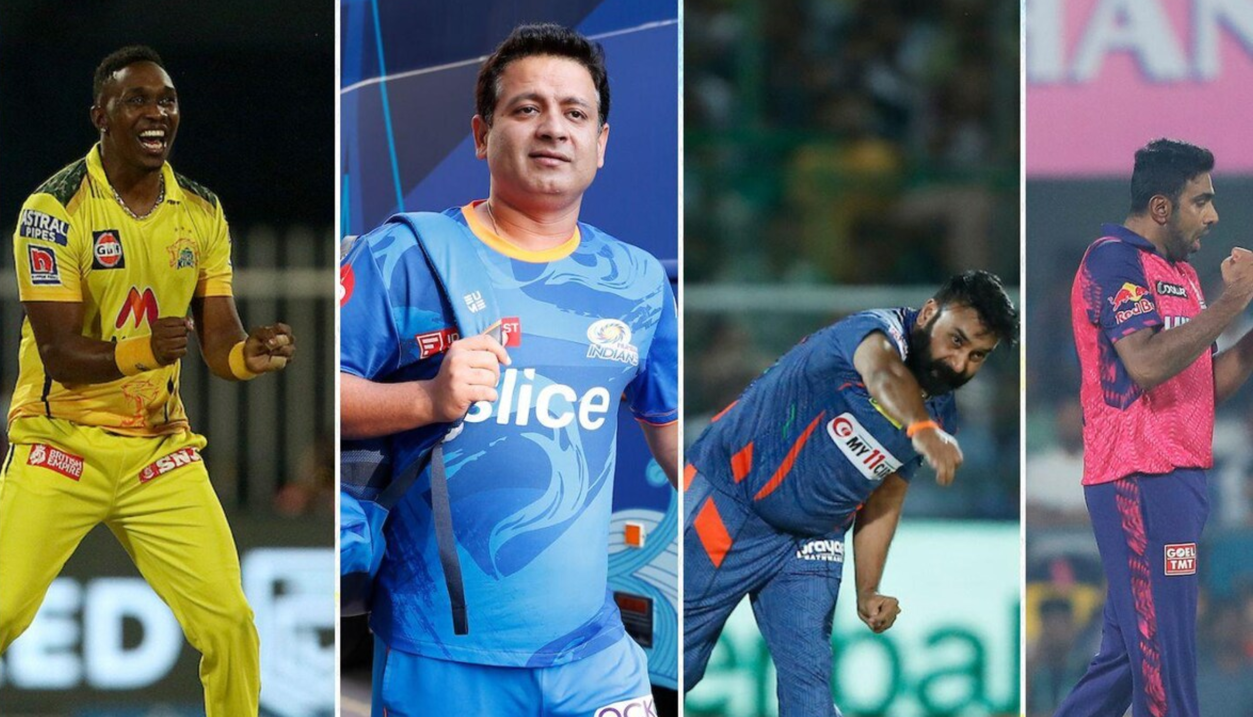 IPL bowlers celebrating wickets during matches.