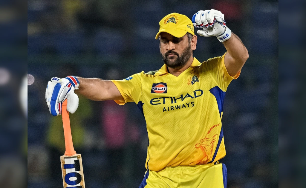 MS Dhoni playing for Chennai Super Kings during IPL