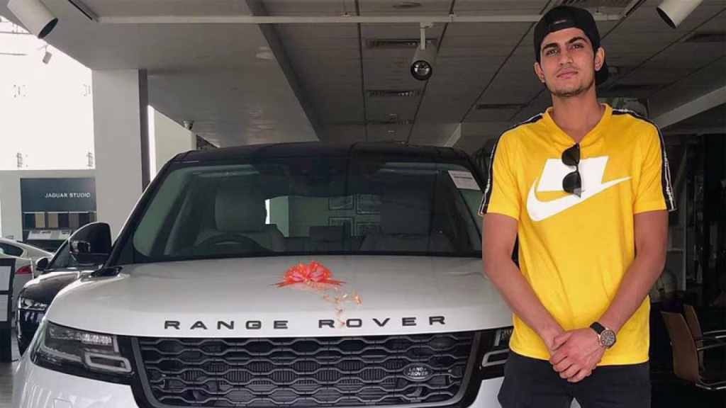 shubman gill with his new car
