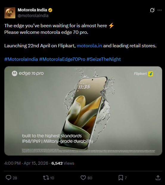 Motorola Edge 70 Pro 