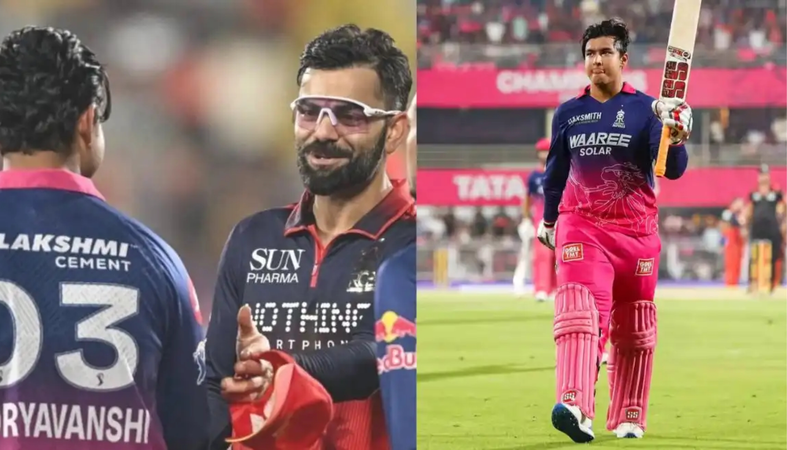 Virat Kohli and Vaibhav Sooryavanshi