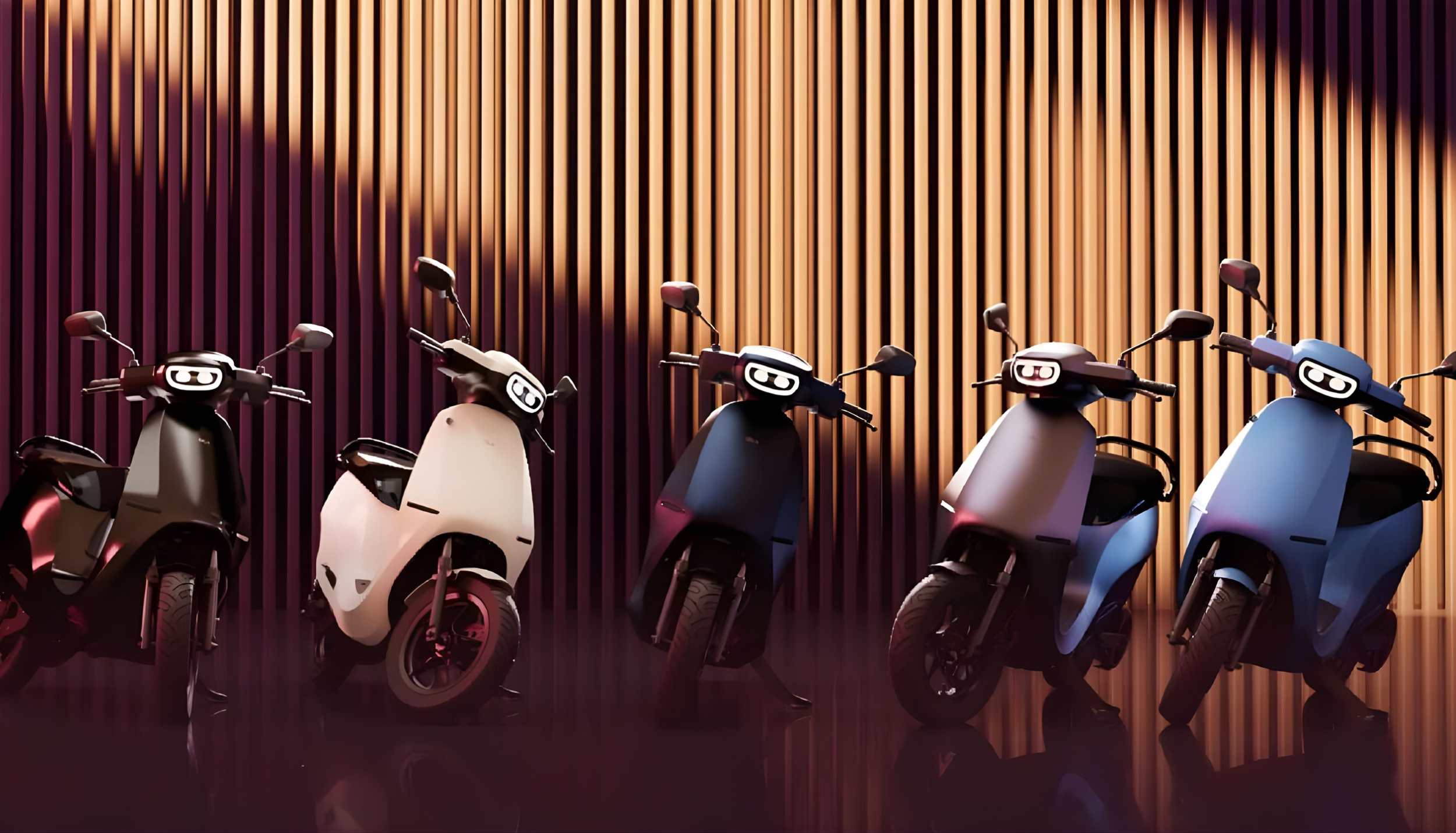 Modern electric scooters