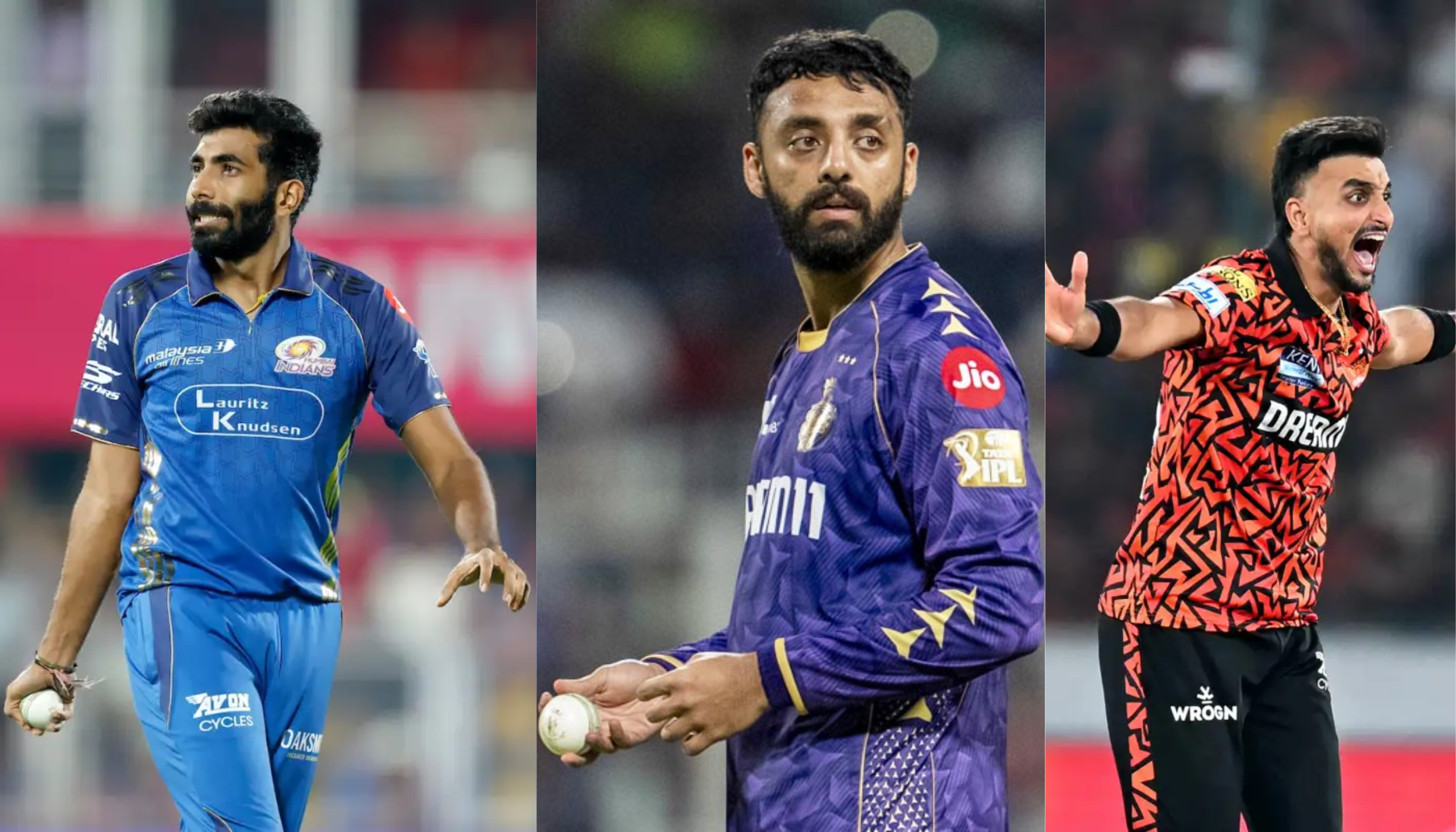 Jasprit Bumrah, Varun Chakravarthy and Harshal Patel IPL 2026